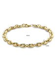 14K Geelgoud Armband Koffieboon 6 Mm 19 Cm 4033147
