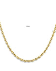 14K geelgoud collier koffieboon 6 mm 45 cm 4033148 - PansiteNederland.nl