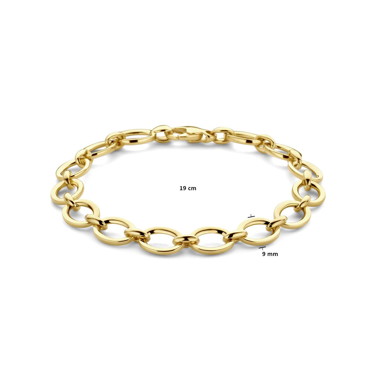 14K Geelgoud Armband 9 Mm 19 Cm 4033151 - PansiteNederland.nl