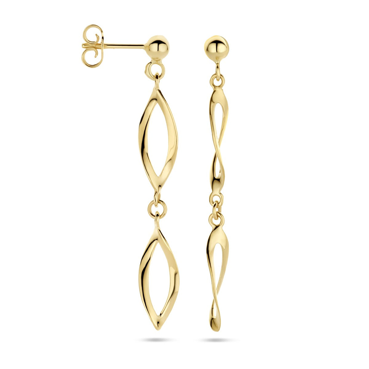 14K Geelgoud Oorhangers 47 Mm 4033155 - PansiteNederland.nl