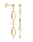 14K Geelgoud Oorhangers 47 Mm 4033155 - PansiteNederland.nl