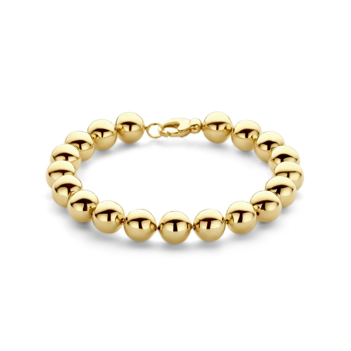 14K Geelgoud Armband Bolletjes 10 Mm 21 Cm 4033157 - PansiteNederland.nl