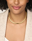 14K geelgoud collier spang ronde buis 4033160