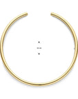 14K geelgoud collier spang ronde buis 4033160