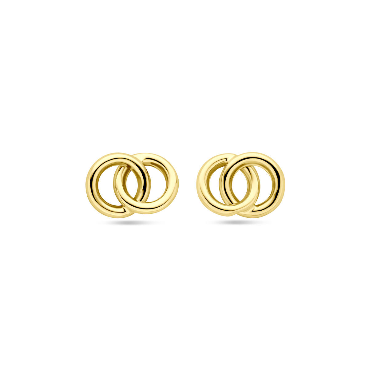 14K geelgoud oorhangers cirkels 11 mm - 4033207 - PansiteNederland.nl