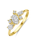14K geelgoud Ring Zirkonia 14K Geelgoud - 4033215 - PansiteNederland.nl