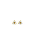 14K geelgoud oorknoppen zirkonia 4,5 mm - 4033220 - PansiteNederland.nl