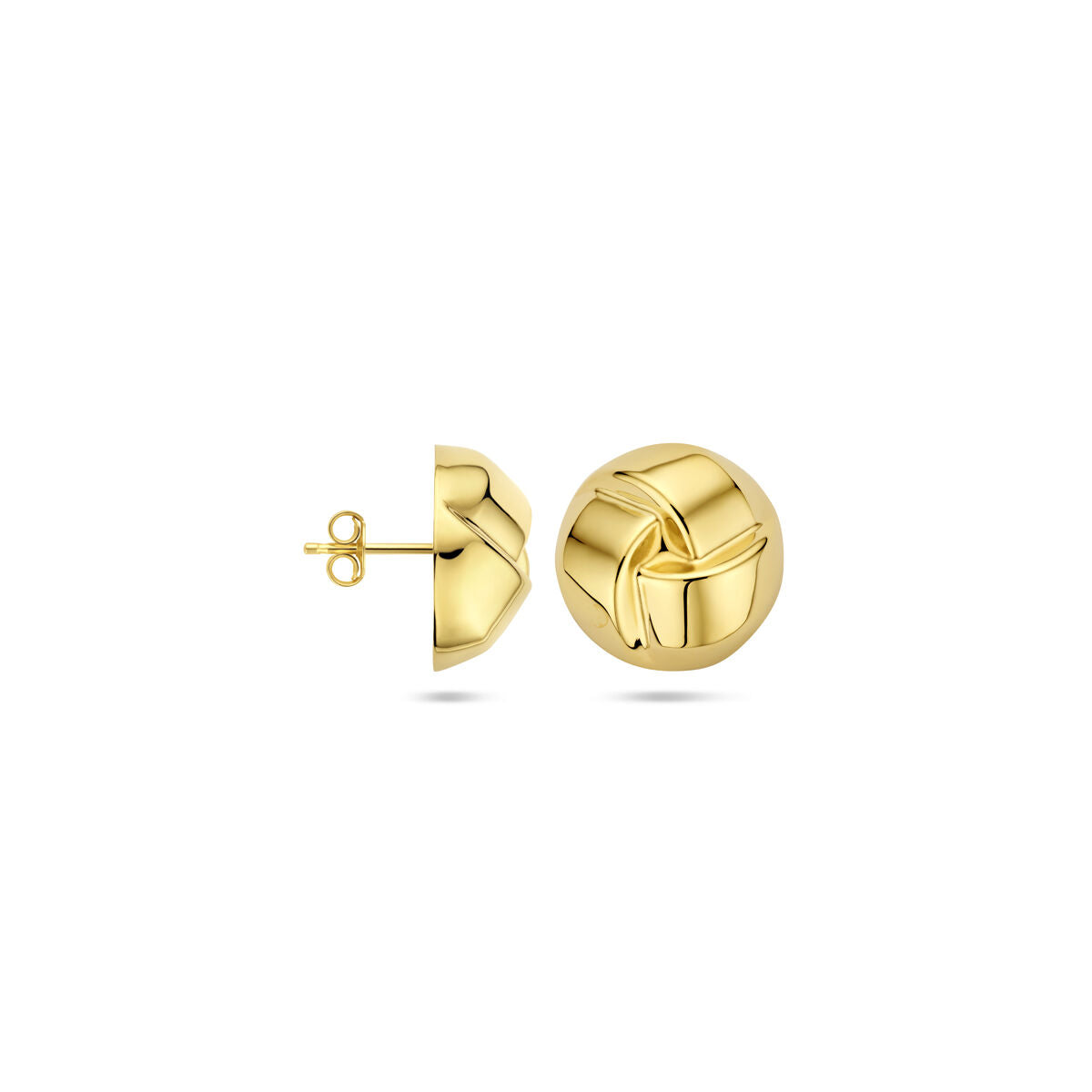 14K geelgoud oorknoppen knoop 17 mm - 4033237 - PansiteNederland.nl