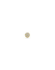 14K geelgoud flat back piercing zirkonia 3,5 mm - 4033259