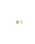 14K geelgoud flat back piercing zirkonia 3,5 mm - 4033259