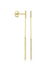 14K geelgoud oorhangers diamant 0.22ct (2x 0.11ct) h si 45 mm - 4033310 - PansiteNederland.nl