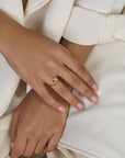 14K geelgoud ring hartjes - 4033373 - PansiteNederland.nl