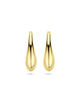 14K geelgoud oorbellen druppel franse haak 16,5 mm - 4033387