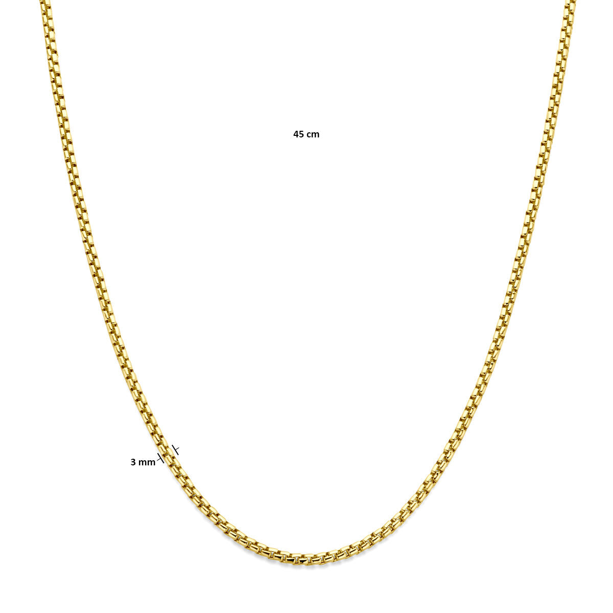 14K Geelgoud Collier Venetiaans 3 Mm 45 Cm - 4033401 - PansiteNederland.nl
