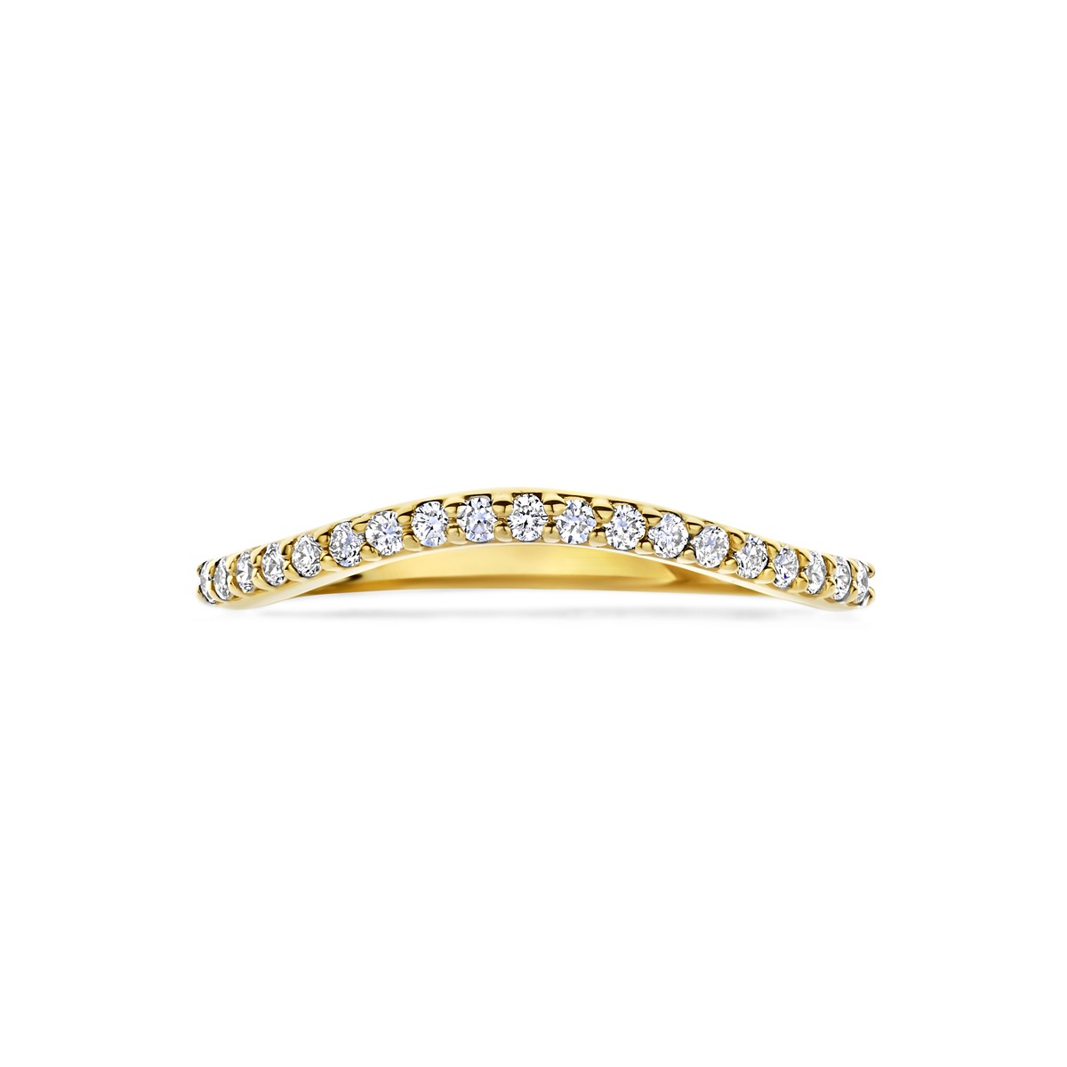 Ring lab grown diamant 0.19ct g vs 14K geelgoud