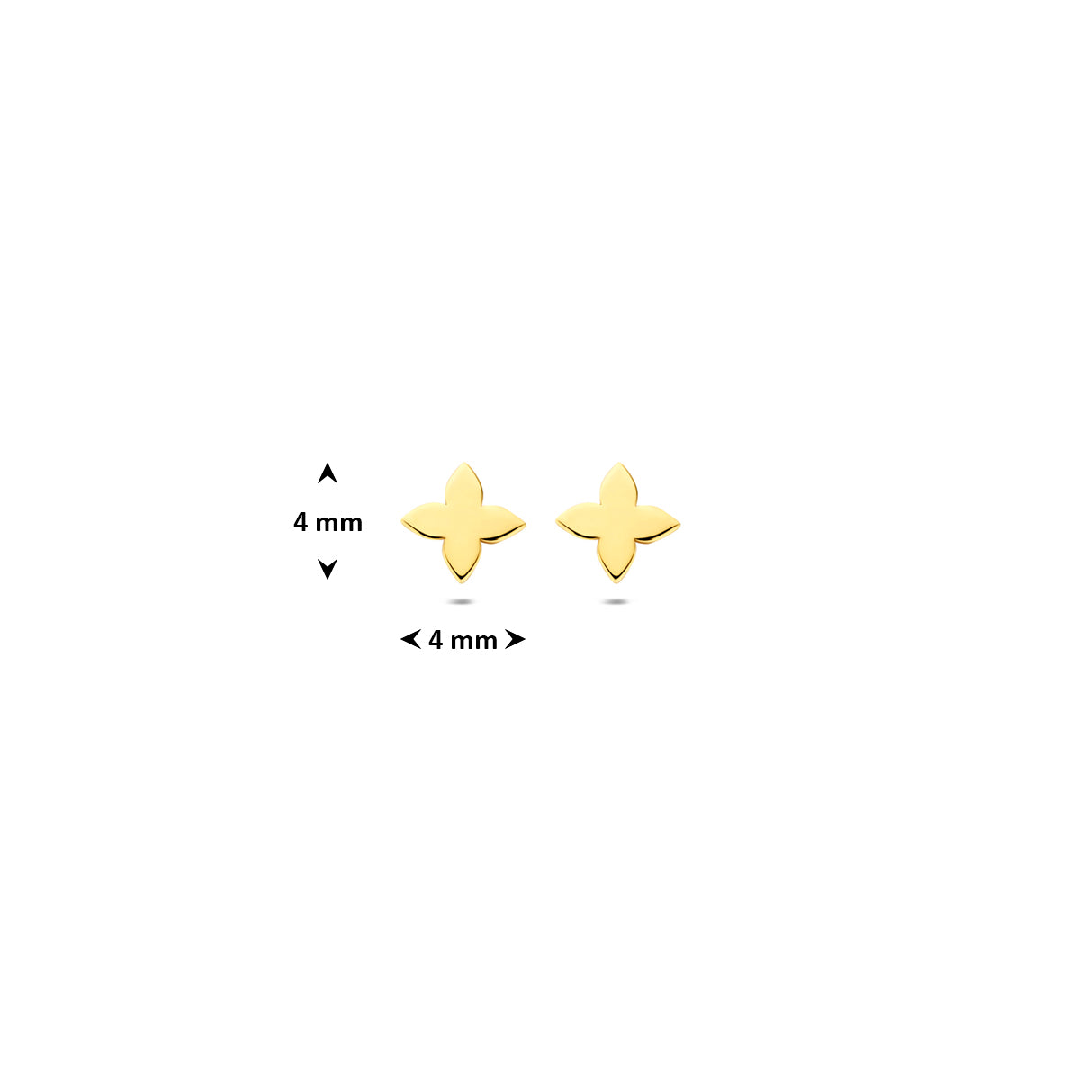 Fantasy Collection Oorknoppen 14K geelgoud 4 mm - afbeelding 4