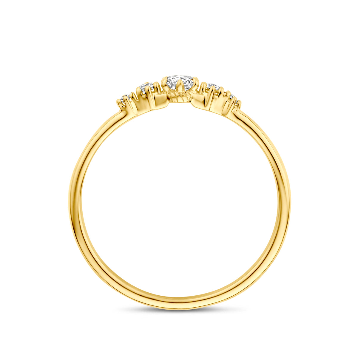 Fantasy Collection Ring lab grown diamant 14K geelgoud 0.20ct f vs - afbeelding 3