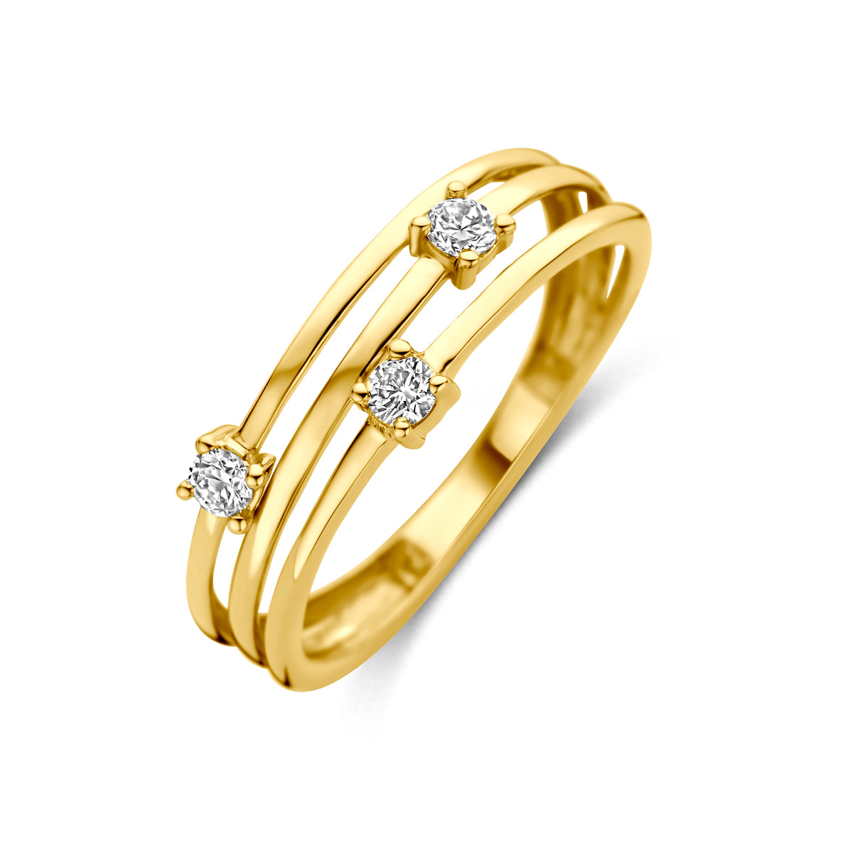 Fantasy Collection Ring lab grown diamant 14K geelgoud 0.15ct f vs