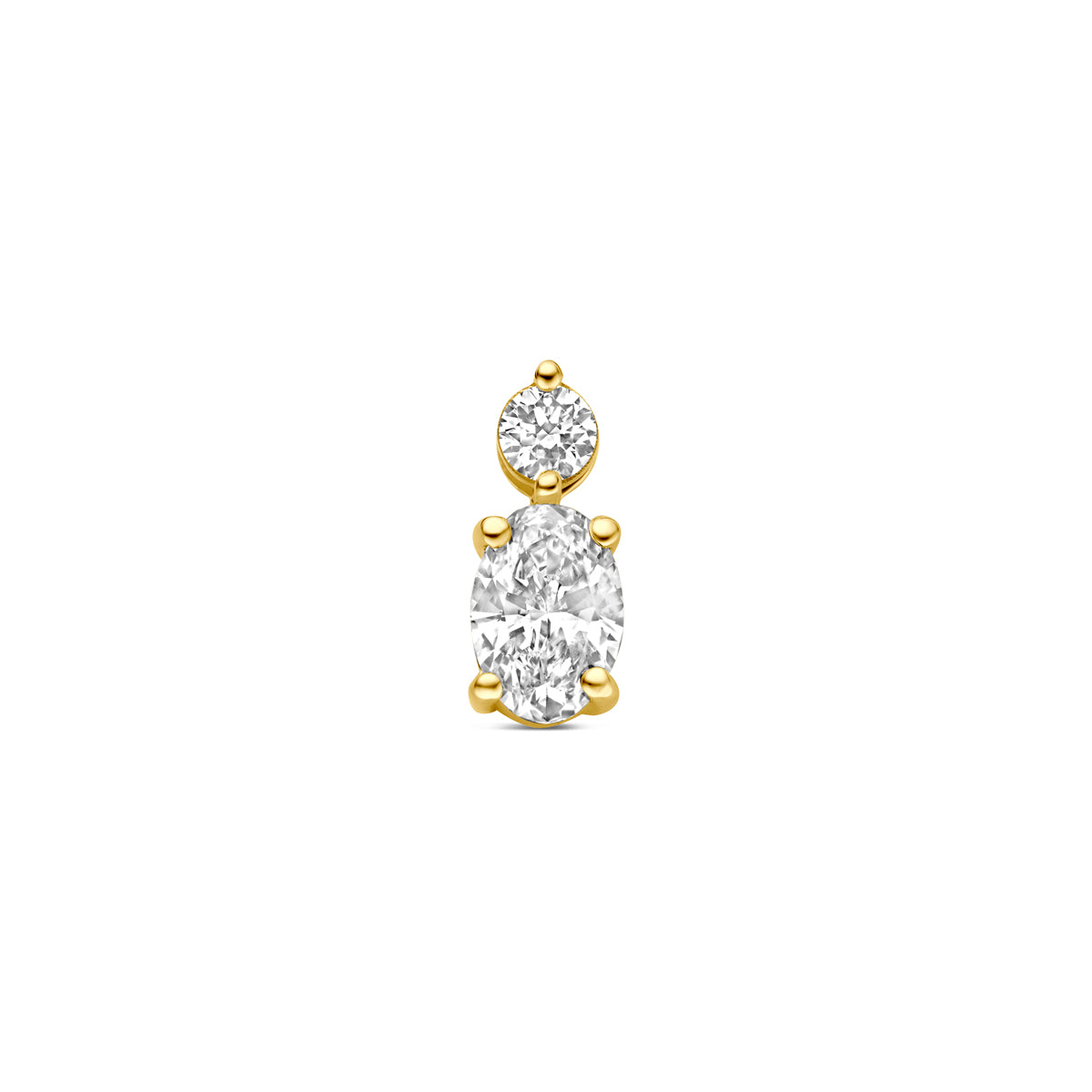 Fantasy Collection Hanger lab grown diamant 14K geelgoud 0.29ct f vs 8,5 mm