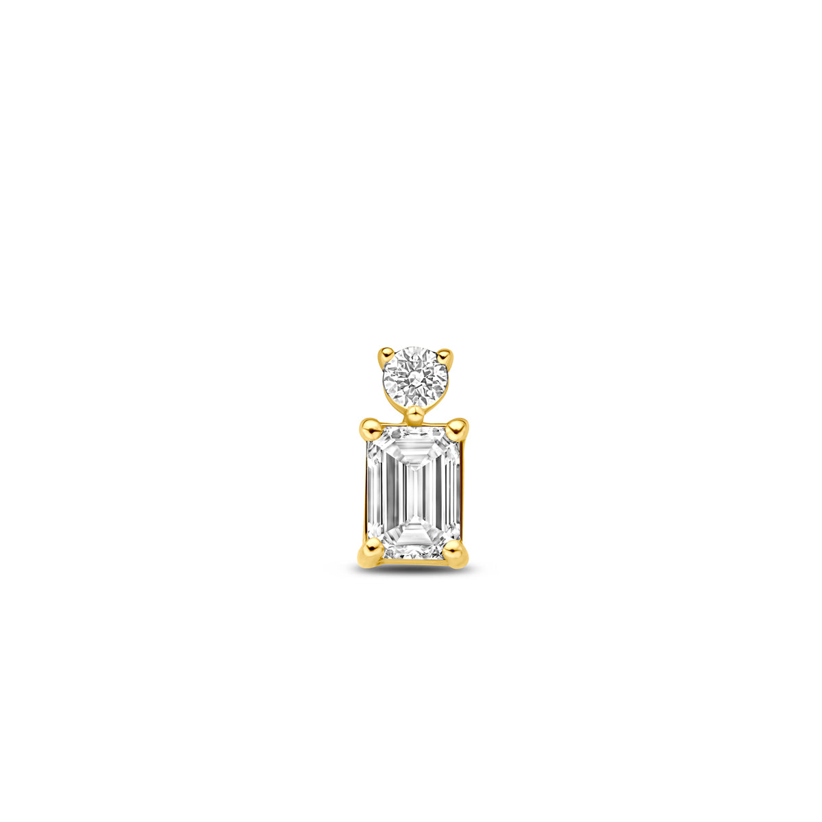 Fantasy Collection Hanger lab grown diamant 14K geelgoud 0.33ct f vs 7,5 mm