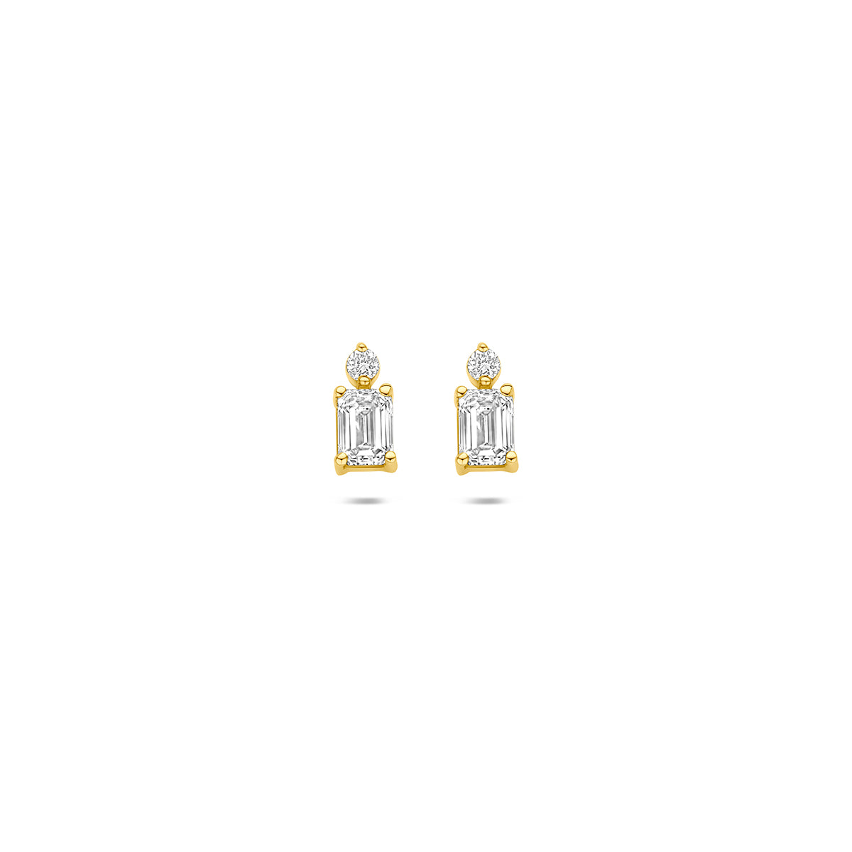 Fantasy Collection Oorknoppen lab grown diamant 14K geelgoud 0.32ct (2x 0.16ct) g vs 6,5 mm