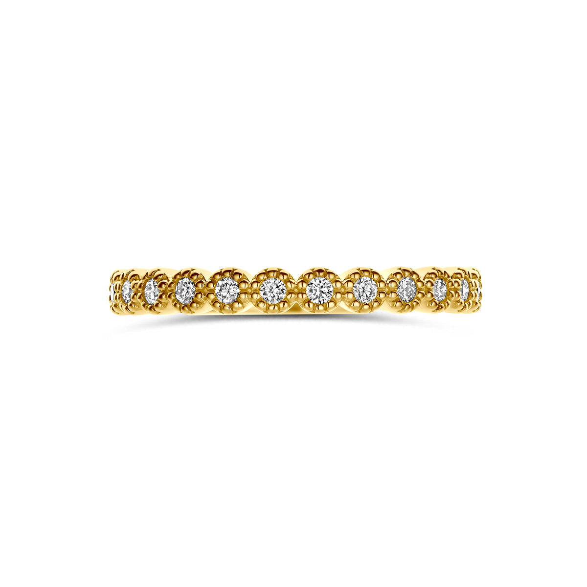 Ring diamant 0.18ct h si 14K geelgoud
