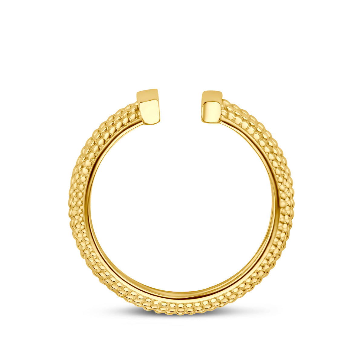 Ring gediamanteerd 14K geelgoud 6 mm