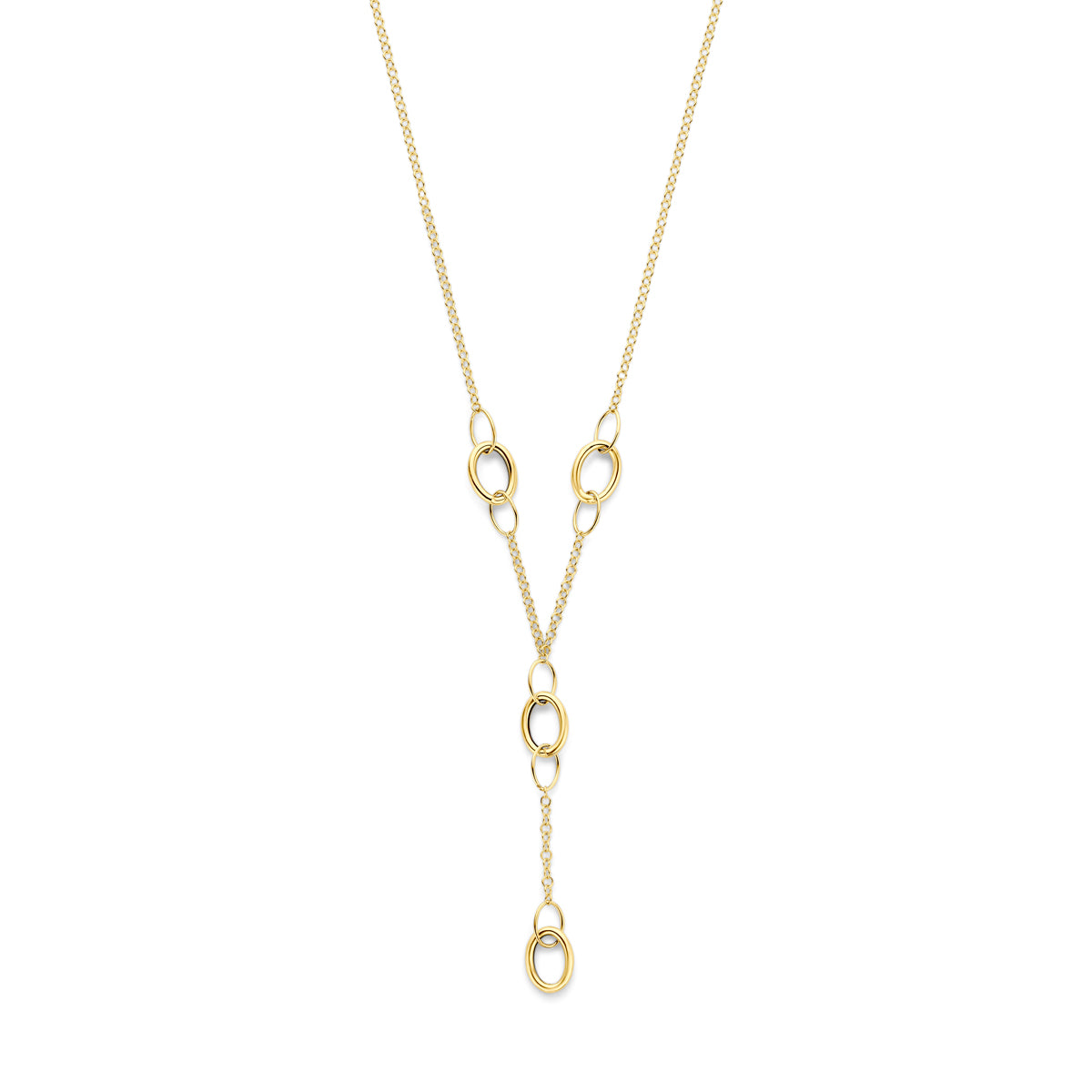 Fantasy Collection Y-collier 14K geelgoud 42 + 3 cm