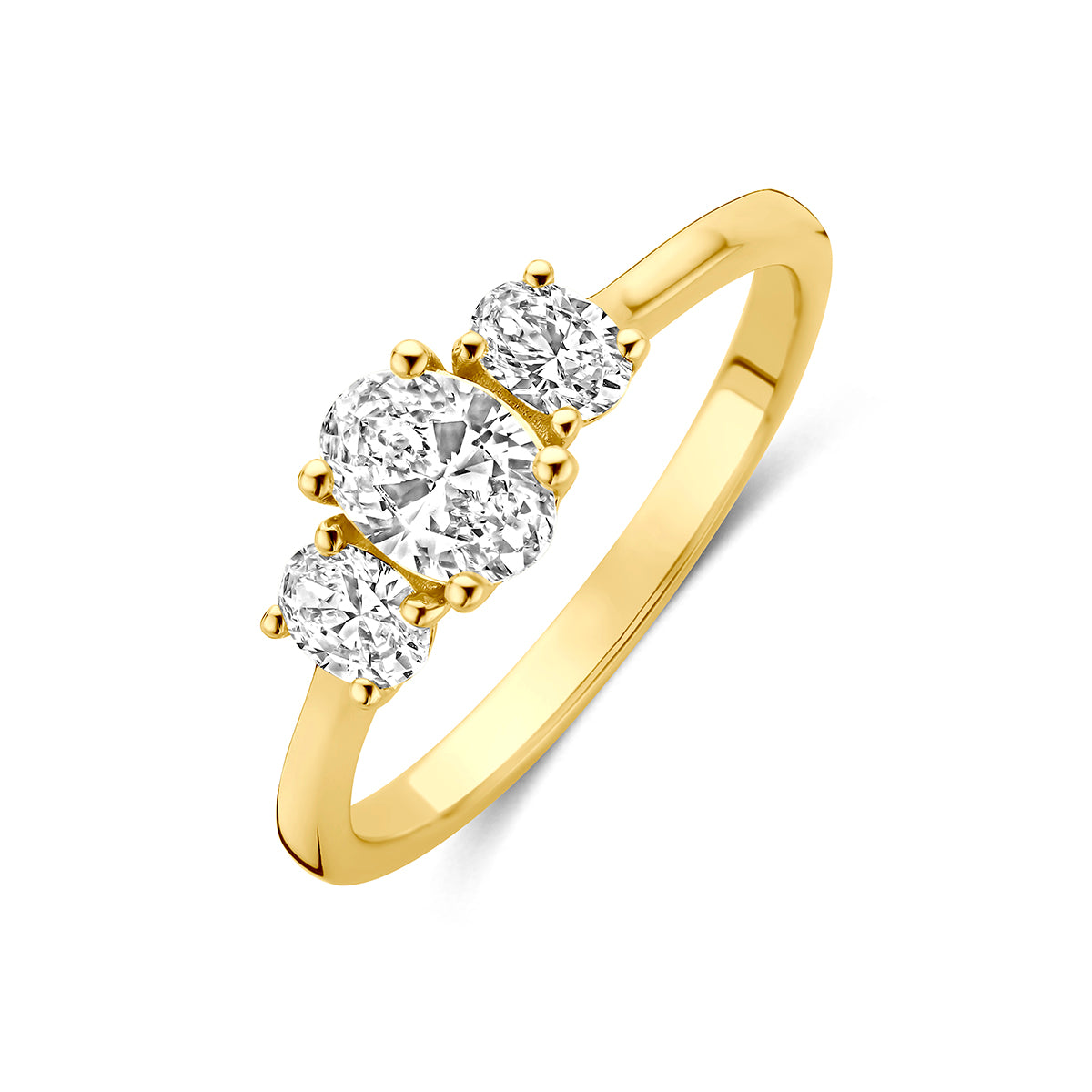 Fantasy Collection Ring lab grown diamant 14K geelgoud 0.80ct f vs