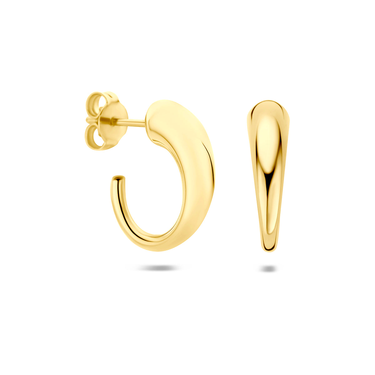 Fantasy Collection Stekeroorringen 14K geelgoud 18 mm - afbeelding 3