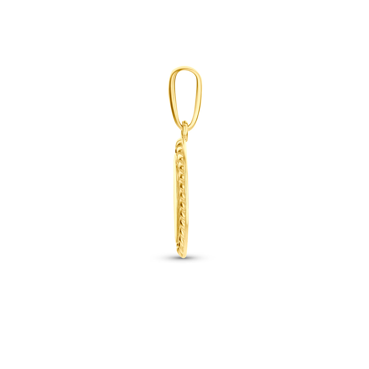 Fantasy Collection Graveerhanger ovaal 14K geelgoud 10 mm - afbeelding 3