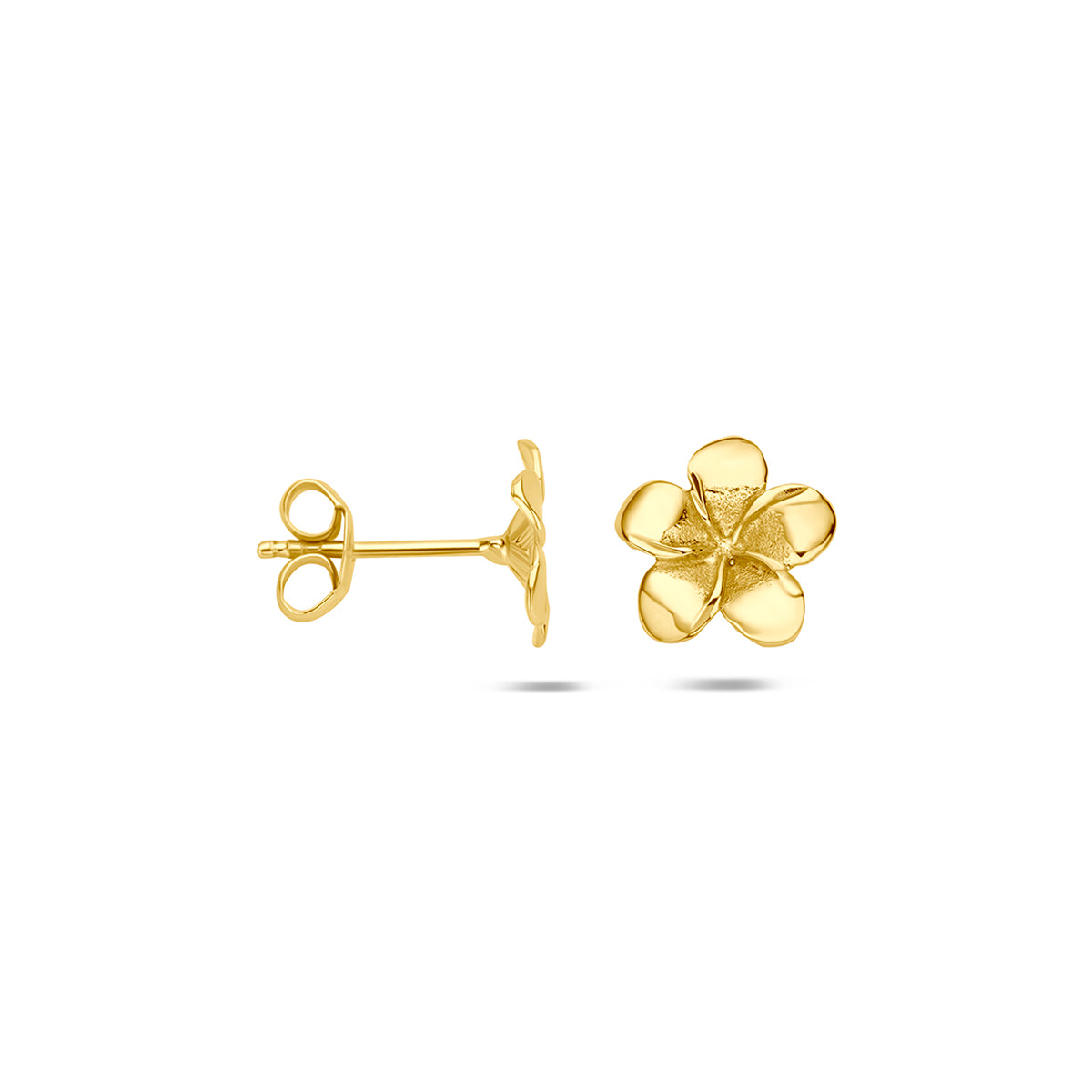 Fantasy Collection Oorknoppen bloem 14K geelgoud 8,5 mm - afbeelding 3