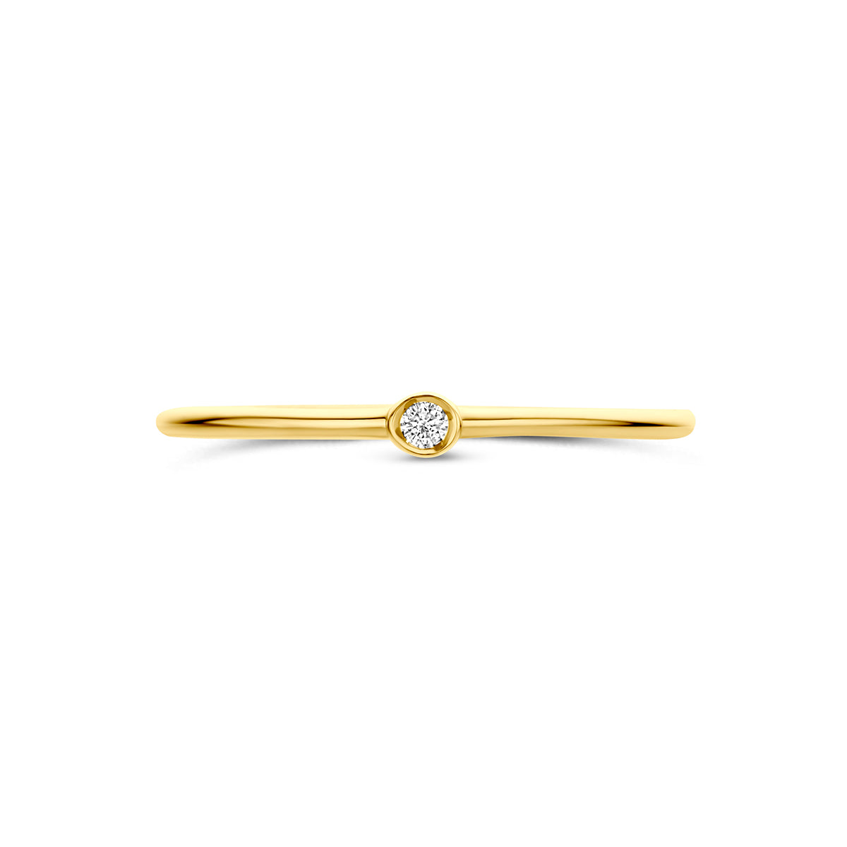 Fantasy Collection Ring diamant 14K geelgoud 0.022ct h si - afbeelding 4