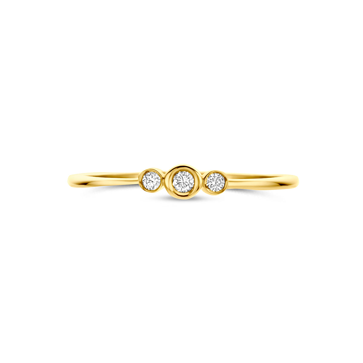 Fantasy Collection Ring diamant 14K geelgoud 0.06ct h si - afbeelding 4