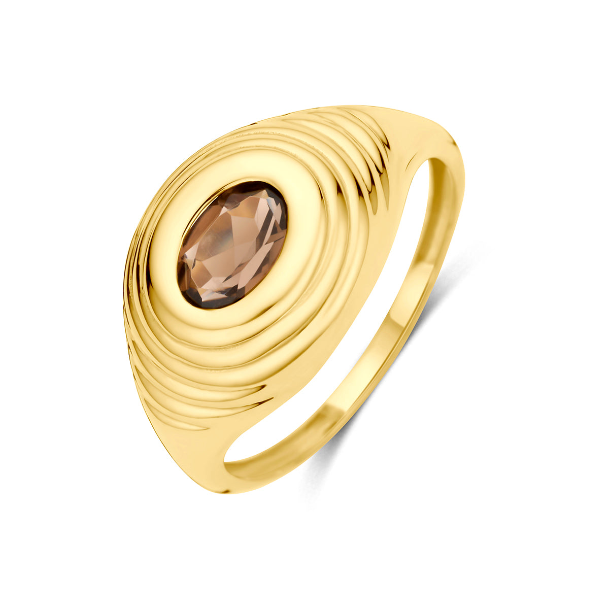 Fantasy Collection Ring rookkwarts 14K geelgoud