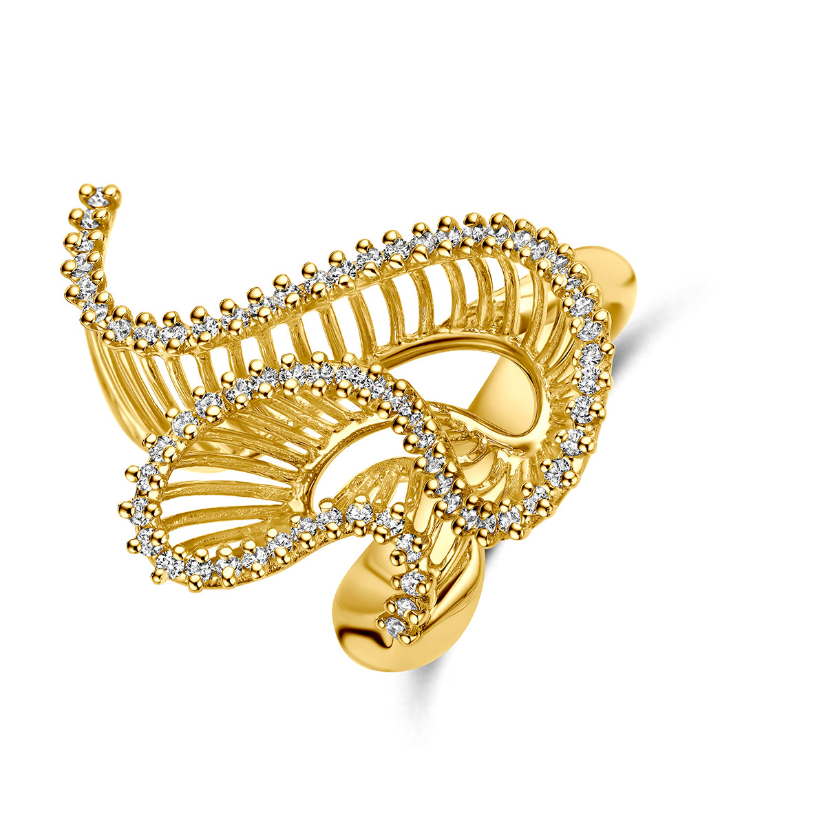 Fantasy Collection Ring diamant 14K geelgoud 0.48ct g vs
