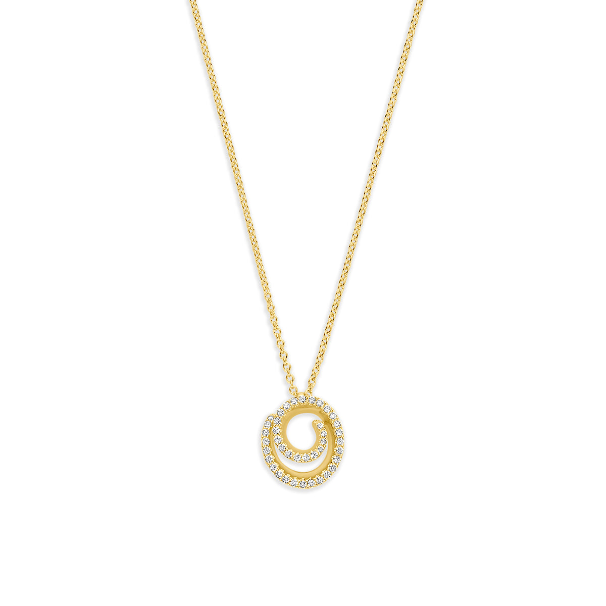 Fantasy Collection Collier diamant 14K geelgoud 0.13ct h si 42 - 43,5 - 45 cm