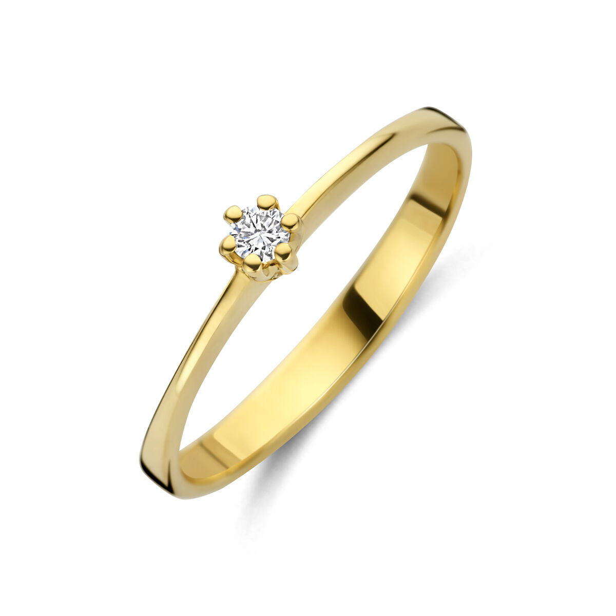 Fantasy Collection Ring lab grown diamant 0.05ct g vs 14K geelgoud