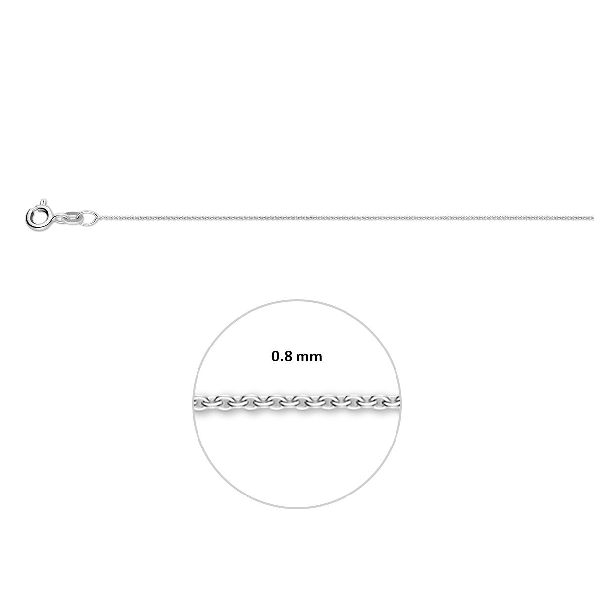 Ketting 14K Witgoud