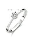 14K Witgouden Ring Met Zirkonia 4104814 - PansiteNederland.nl