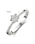 14K Witgouden Ring Met Zirkonia 4102325 - PansiteNederland.nl