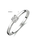 14K Witgouden Ring Met Zirkonia 4103601 - PansiteNederland.nl