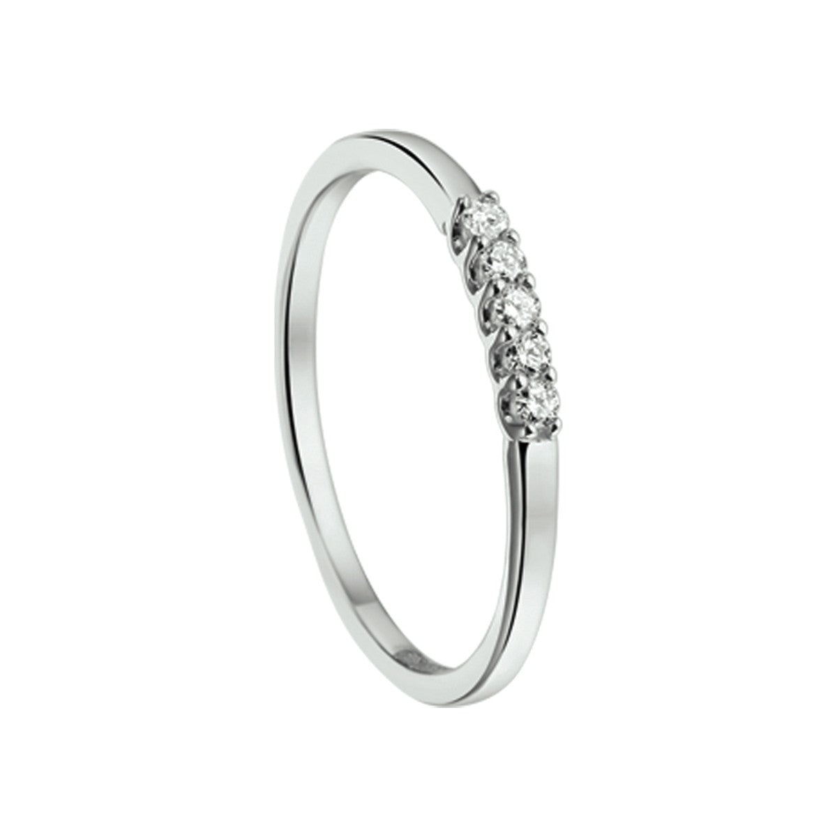 14K Witgouden Ring Diamant 0.10Ct H Si 4103661 - PansiteNederland.nl