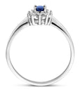 14K Witgouden Ring Saffier En Met Zirkonia 4103752 - PansiteNederland.nl