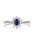 14K Witgouden Ring Saffier En Met Zirkonia 4103752 - PansiteNederland.nl