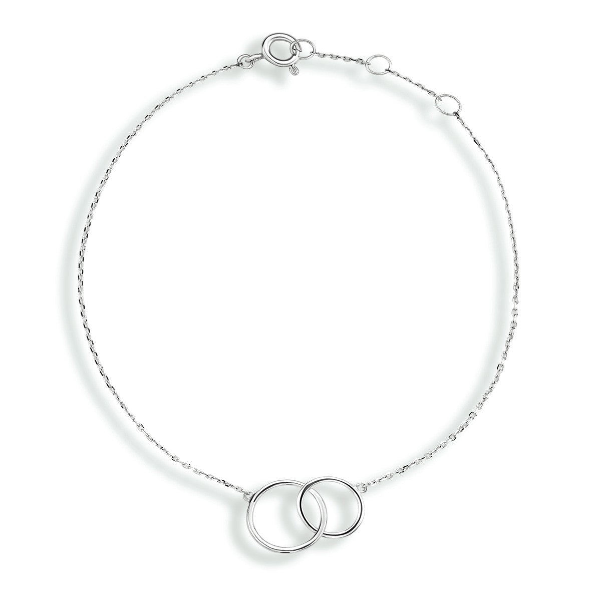 14K Witgoud Armband Rondjes 16,5 - 18,5 Cm 4104229 - PansiteNederland.nl