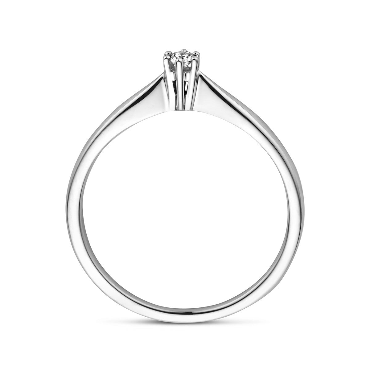 14K Witgouden Ring Diamant 0.05Ct H Si 4104370 - PansiteNederland.nl