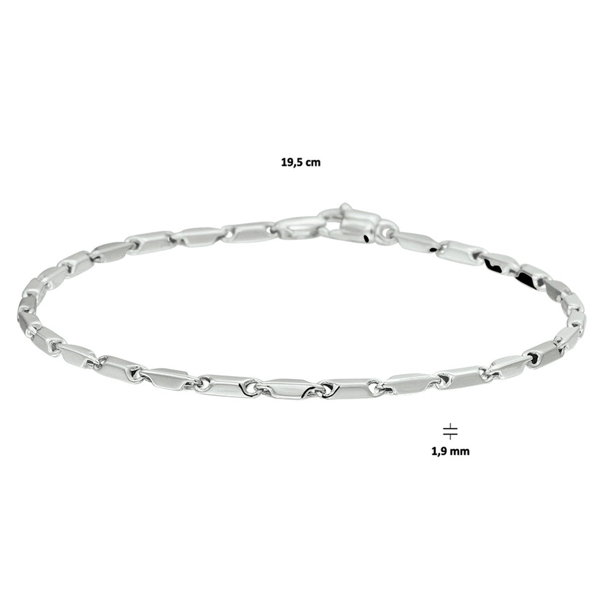 14K Witgoud Staafjes 1,9 mm 4104630 - PansiteNederland.nl