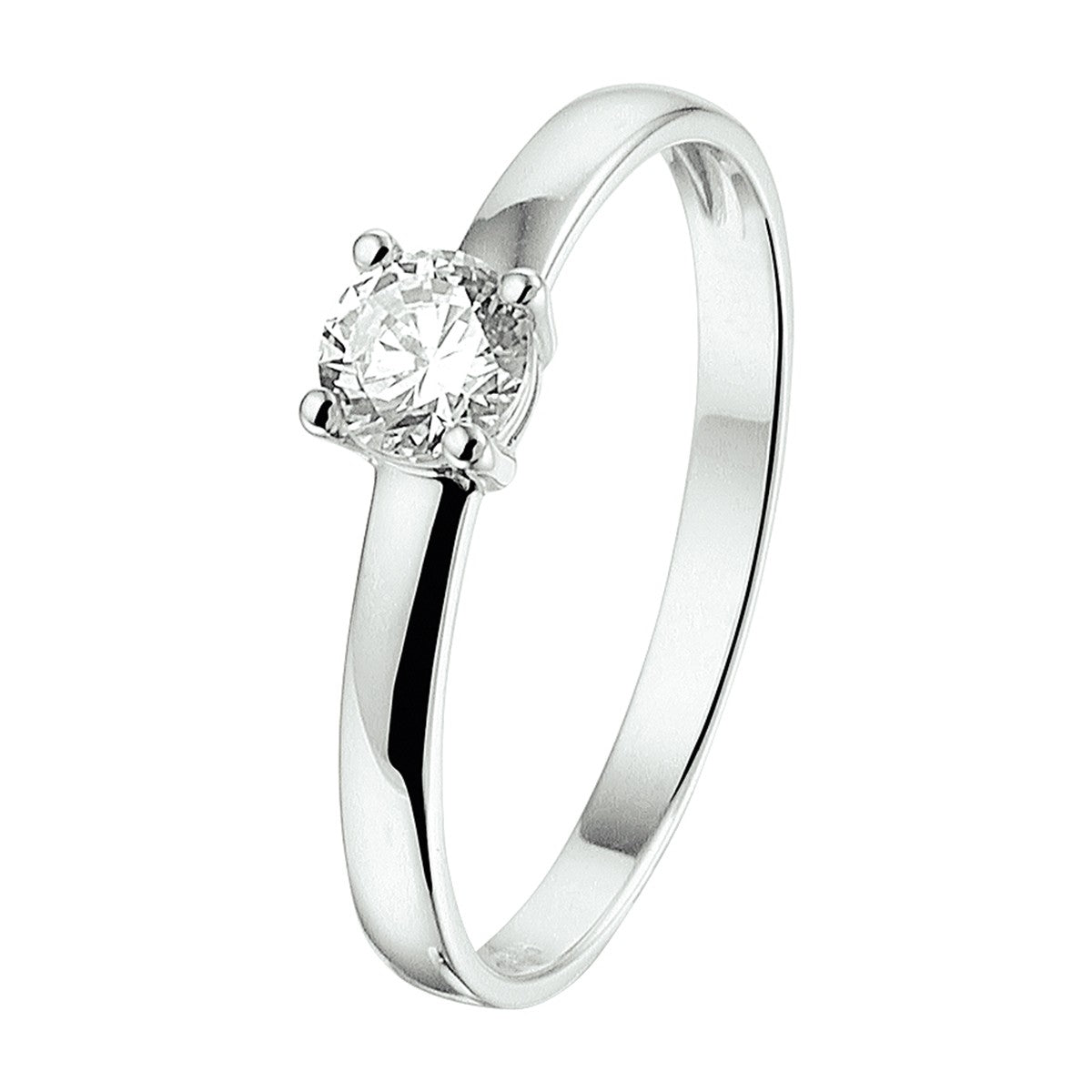 Witgouden 14K Ring met zirkonia - PSN4104734 - PansiteNederland.nl