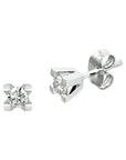 14K Witgoud Oorknoppen Diamant 0.20Ct (2X0.10Ct) H Si 4104747 - PansiteNederland.nl